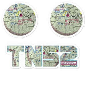 King Airport (TN52) VFR Sectional Sticker Pack