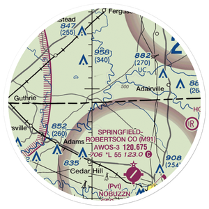 Aydelotte STOLport (TN51) VFR Sectional Sticker (20 mile)