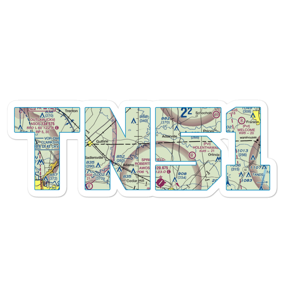 Aydelotte STOLport (TN51) VFR Sectional Sticker 