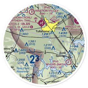 Amacher Strip (TN39) VFR Sectional Sticker (20 mile)