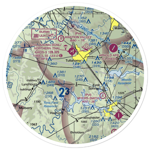 Amacher Strip (TN39) VFR Sectional Sticker (30 mile)