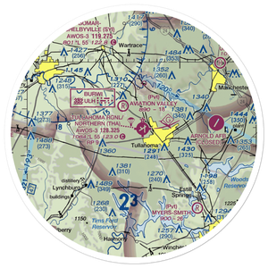 Rutledge Field (TN38) VFR Sectional Sticker (30 mile)