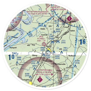 Flying I Ranch Airport (TN36) VFR Sectional Sticker (30 mile)