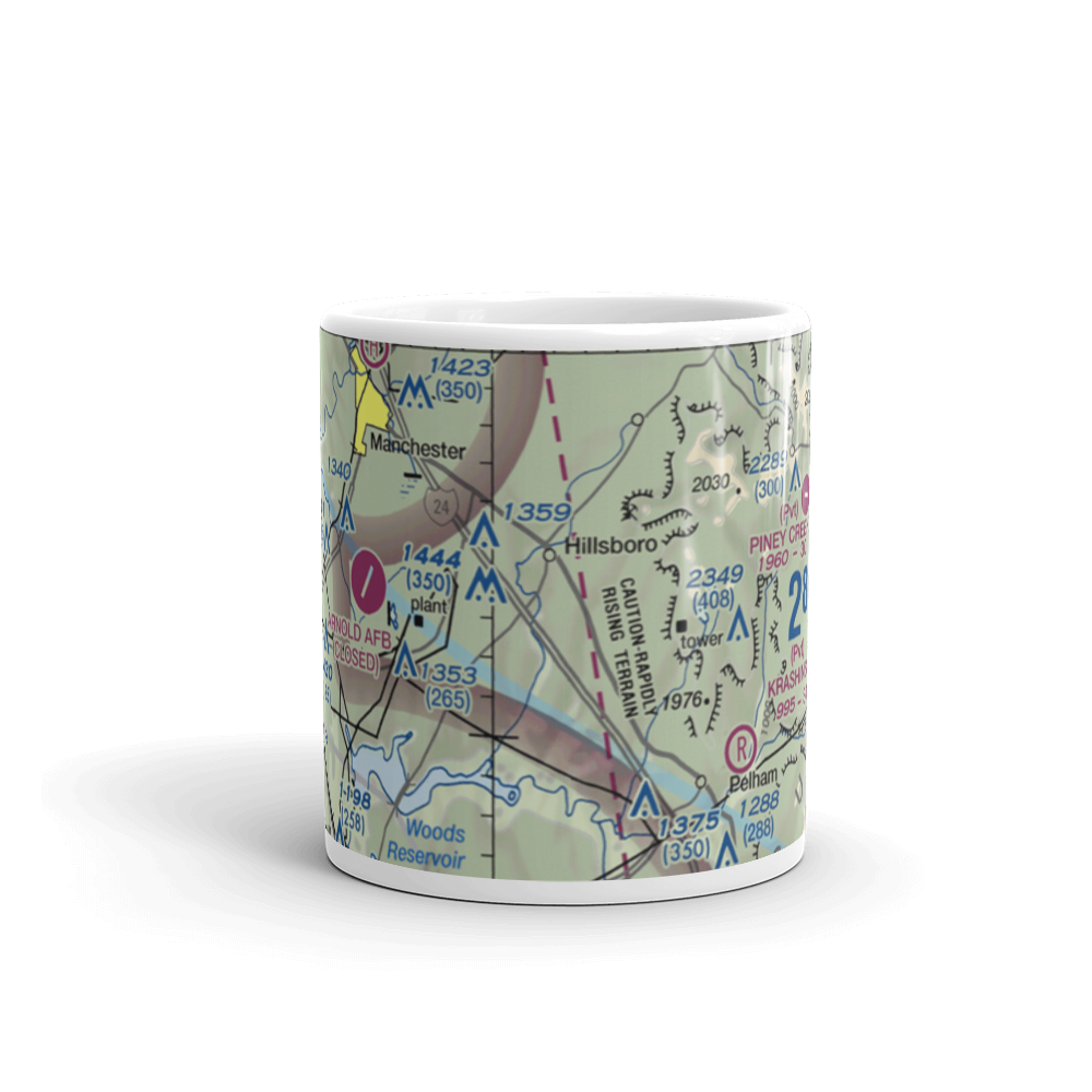 Spencer Field (TN24) VFR Sectional  Mug 