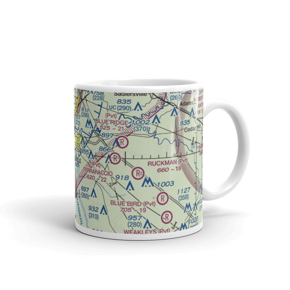 Titan Field (TN23) VFR Sectional  Mug 
