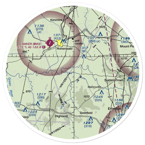 Palmer Village-Napier Lake STOLport (TN21) VFR Sectional Sticker (30 mile)