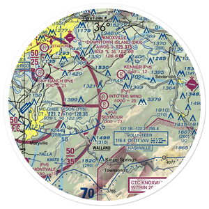 Seymour Air Park, Inc. Airport (TN20) VFR Sectional Sticker (30 mile)
