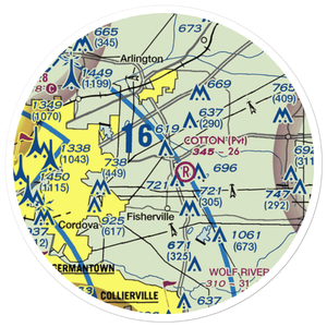 Richardson Strip (TN18) VFR Sectional Sticker (20 mile)