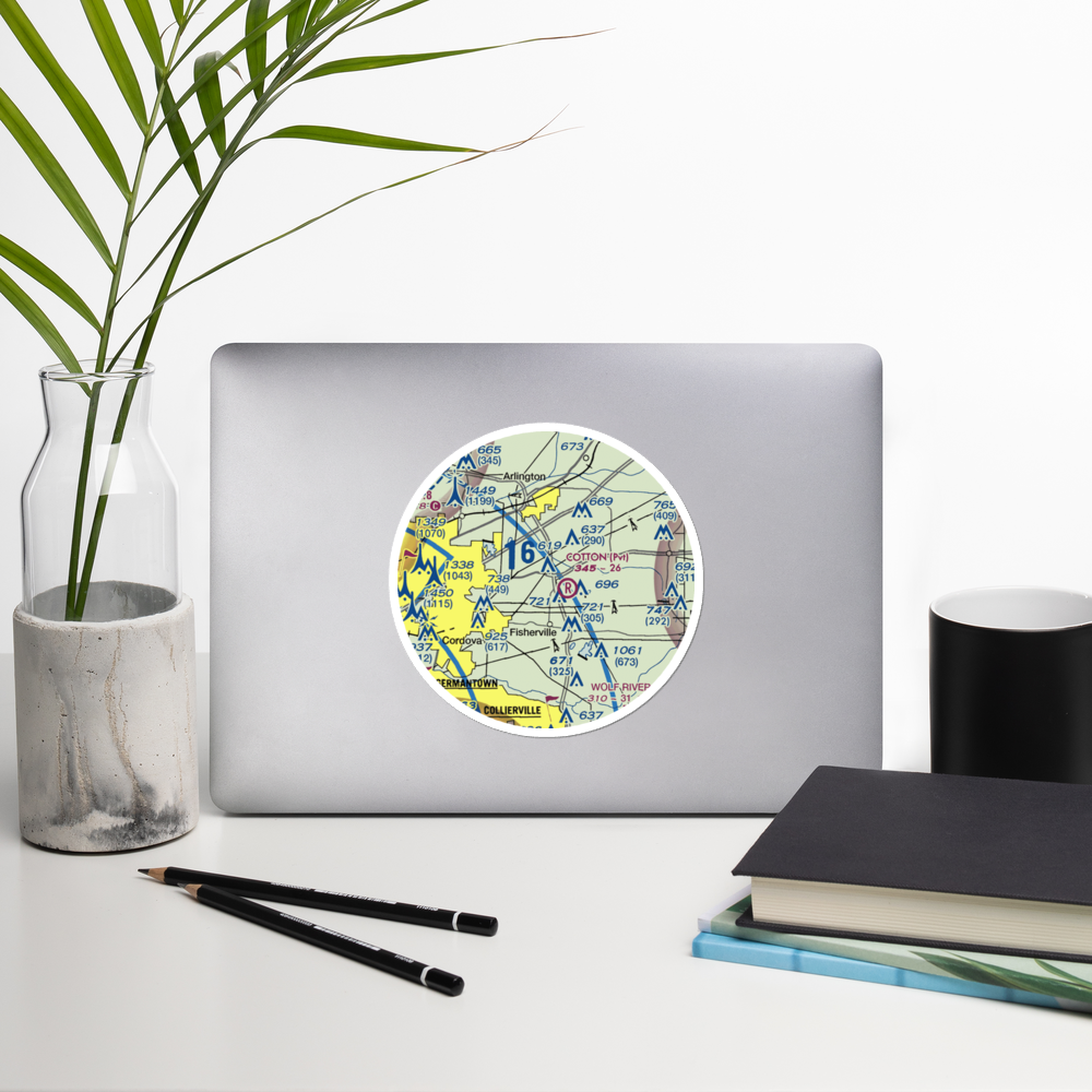 Richardson Strip (TN18) VFR Sectional Sticker (20 mile) 