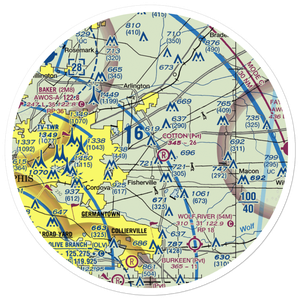Richardson Strip (TN18) VFR Sectional Sticker (30 mile)