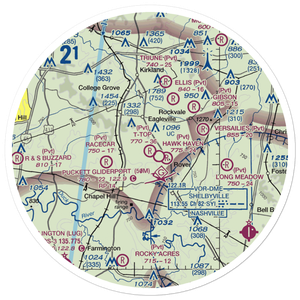 T-Top Airfield (TN14) VFR Sectional Sticker (30 mile)