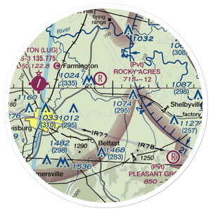 Hudgin Air Airport (TN12) VFR Sectional Sticker (20 mile)