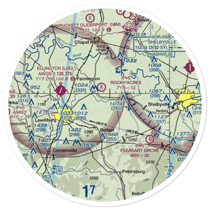 Hudgin Air Airport (TN12) VFR Sectional Sticker (30 mile)