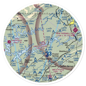Lake View Airport (TN10) VFR Sectional Sticker (30 mile)