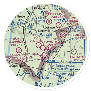 Hawk Haven Airfield (TN07) VFR Sectional Sticker (20 mile)