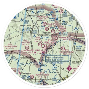Hawk Haven Airfield (TN07) VFR Sectional Sticker (30 mile)