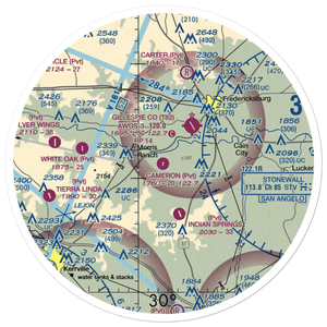 Cameron Ranch Airport (TE97) VFR Sectional Sticker (30 mile)