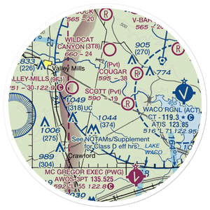 Wales Air Field (TE92) VFR Sectional Sticker (20 mile)