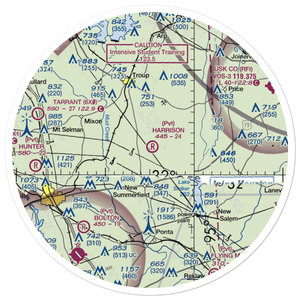 Harrison Farm Airport (TE91) VFR Sectional Sticker (30 mile)