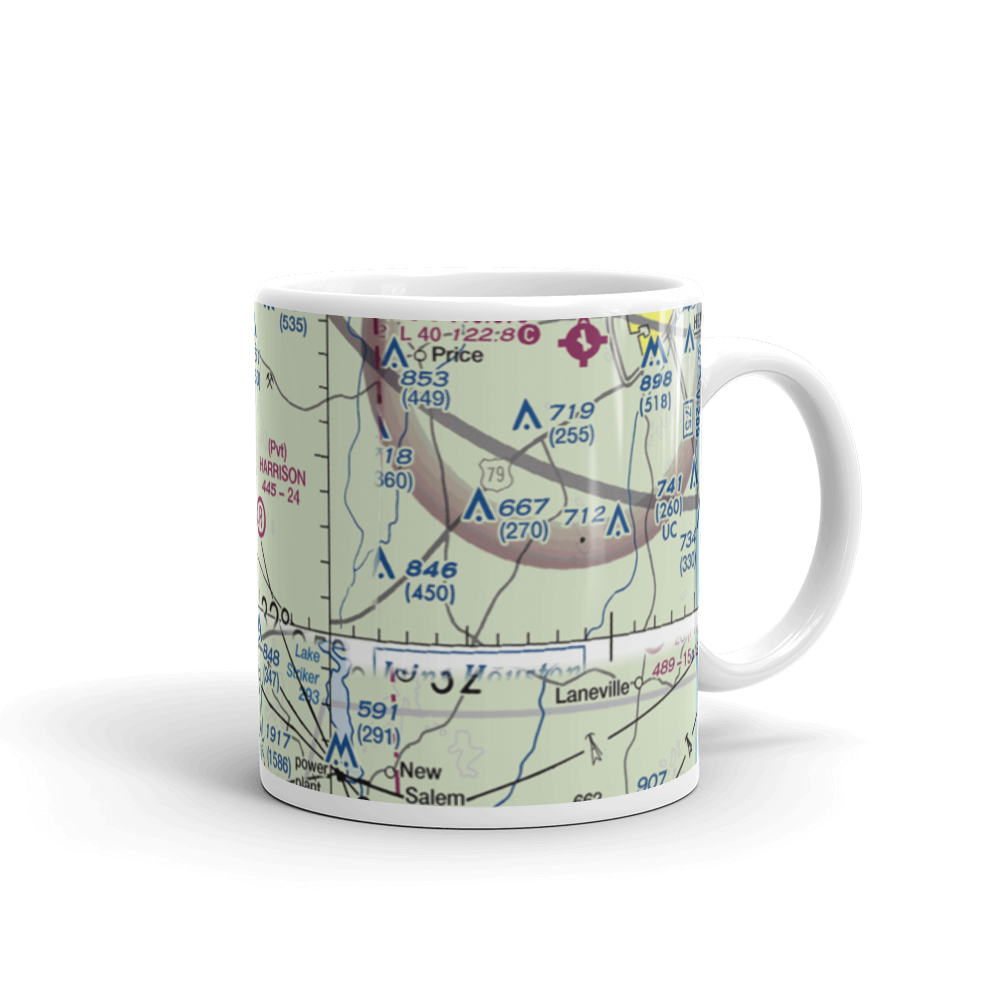 Harrison Farm Airport (TE91) VFR Sectional  Mug 