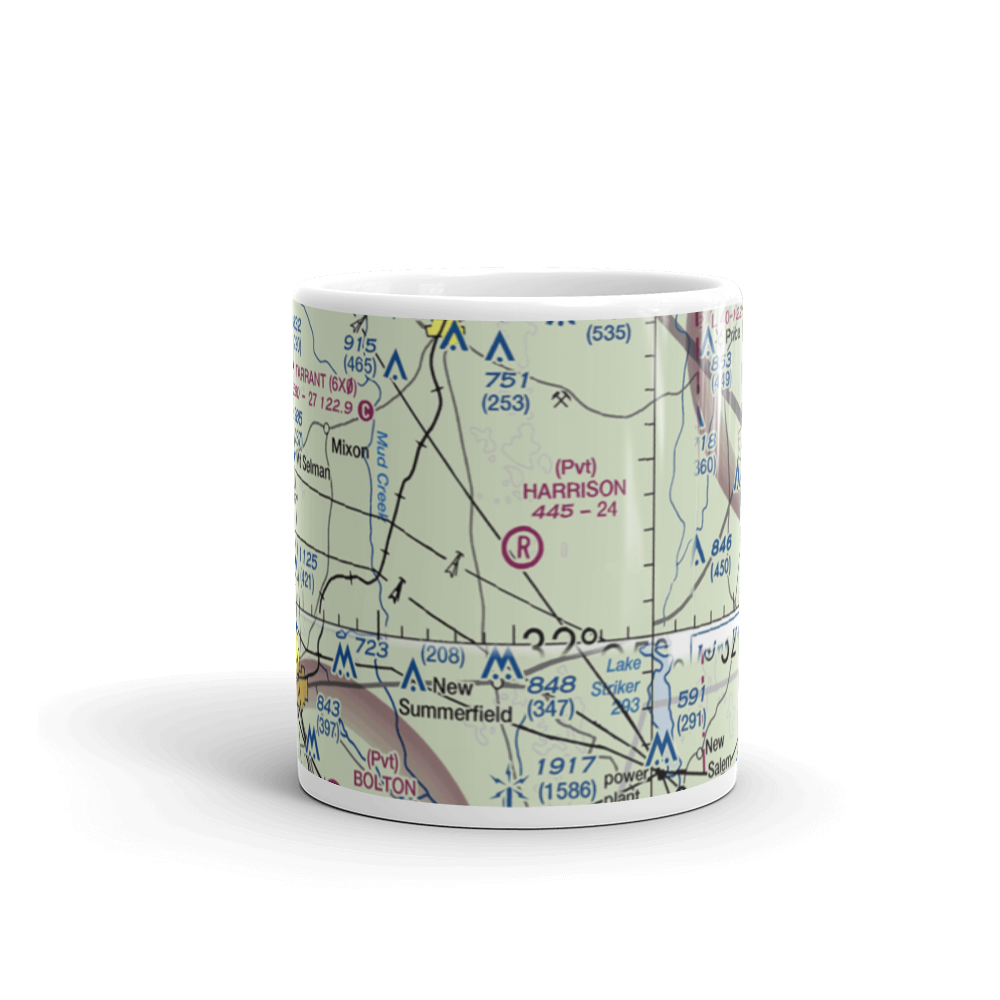 Harrison Farm Airport (TE91) VFR Sectional  Mug 