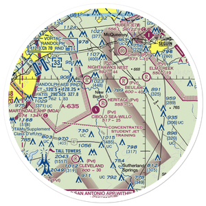 Heritage Airfield (TE86) VFR Sectional Sticker (30 mile)