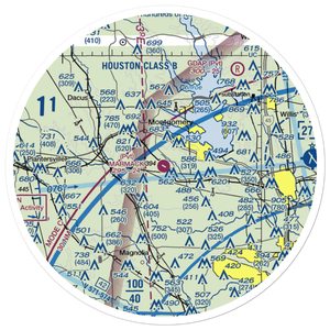 Marmack Airport (TE85) VFR Sectional Sticker (30 mile)