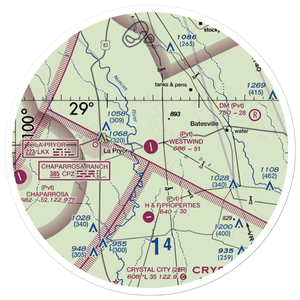 Westwind Ranch Airport (TE83) VFR Sectional Sticker (30 mile)