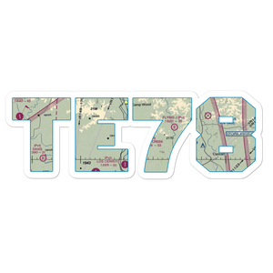 Fossil Creek Ranch Airport (TE78) VFR Sectional Sticker