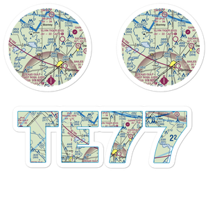 Clover Lake Farms Airport (TE77) VFR Sectional Sticker Pack