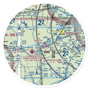 Griffith Ranch Airport (TE73) VFR Sectional Sticker (30 mile)