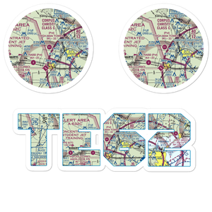 High Man Tower Airstrip (TE62) VFR Sectional Sticker Pack