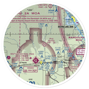 Haass Field (TE57) VFR Sectional Sticker (30 mile)