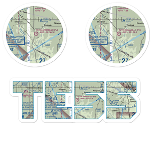 Flyin Armadillo Airport (TE55) VFR Sectional Sticker Pack