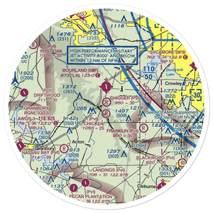 Chigger Field (TE52) VFR Sectional Sticker (30 mile)