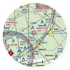 Hirok Airport (TE50) VFR Sectional Sticker (20 mile)