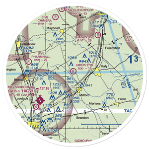 Hirok Airport (TE50) VFR Sectional Sticker (30 mile)