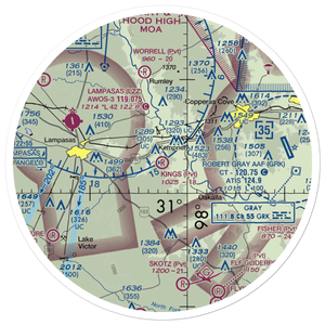 King's Ranch Airport (TE48) VFR Sectional Sticker (30 mile)