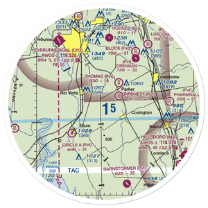 Cross Wind Acres Airport (TE47) VFR Sectional Sticker (30 mile)