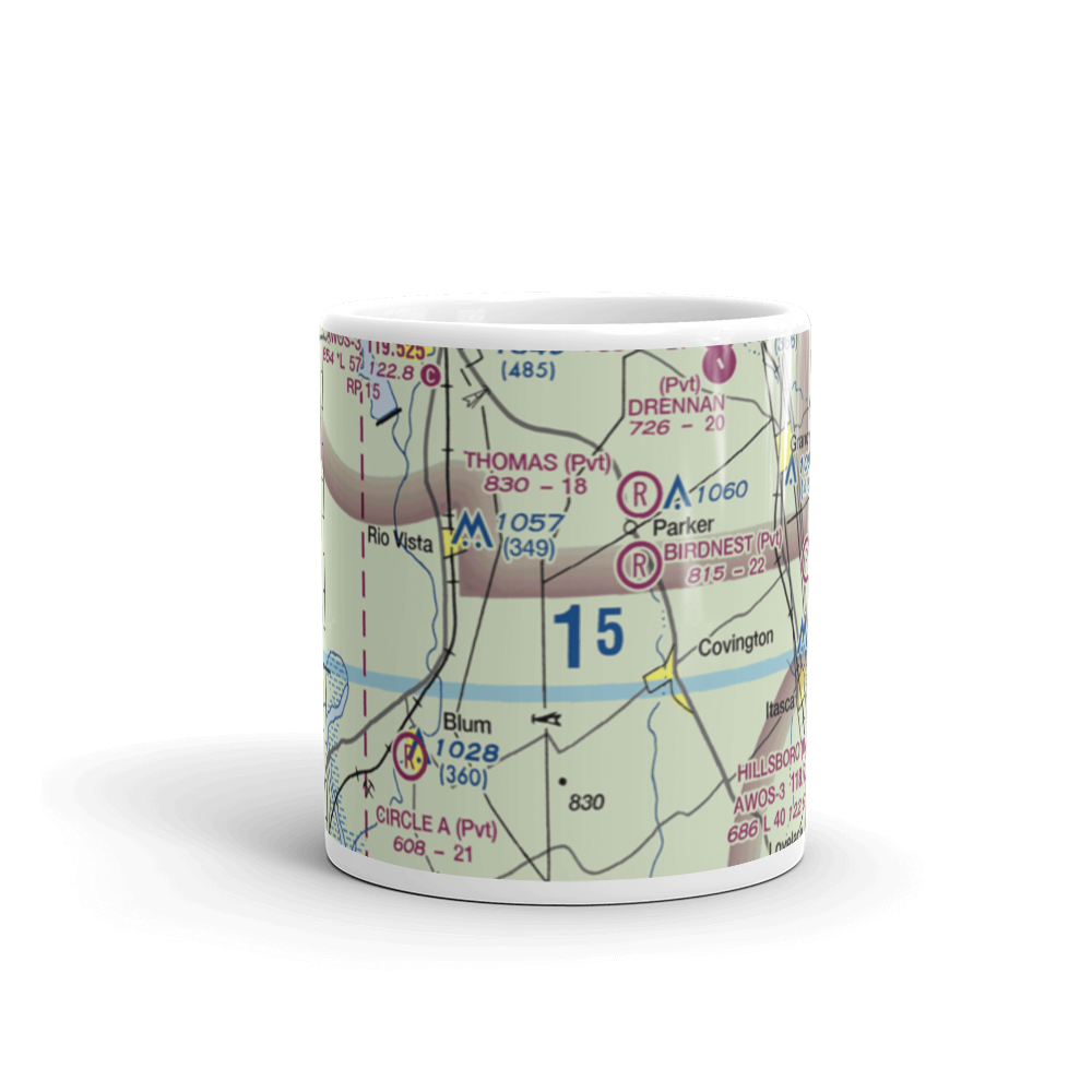 Cross Wind Acres Airport (TE47) VFR Sectional  Mug 