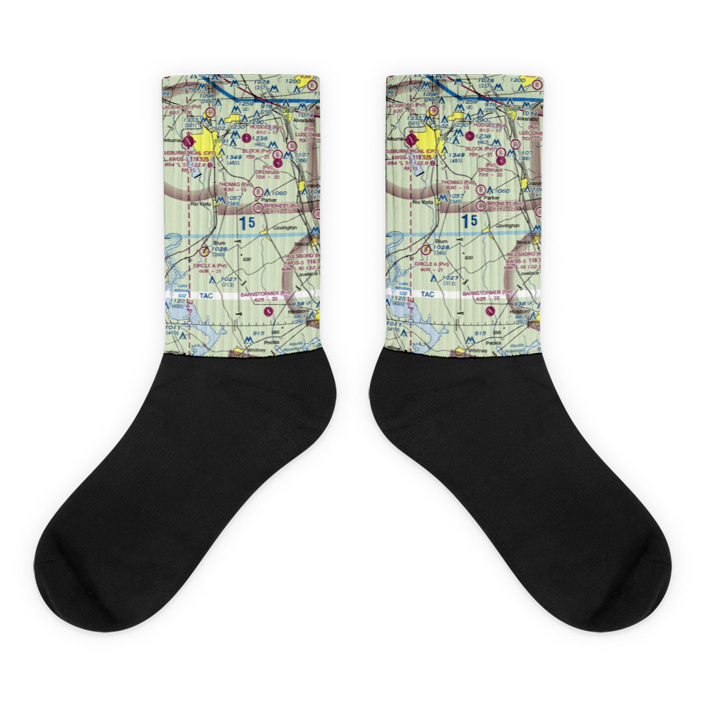 Cross Wind Acres Airport (TE47) VFR Sectional Socks 