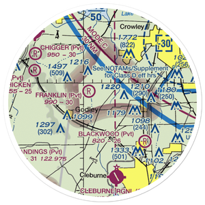 Buffalo Chips Airpark (TE45) VFR Sectional Sticker (20 mile)