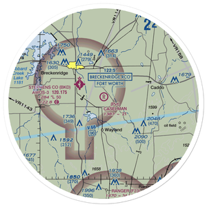 Caselman Ranch Airport (TE40) VFR Sectional Sticker (30 mile)