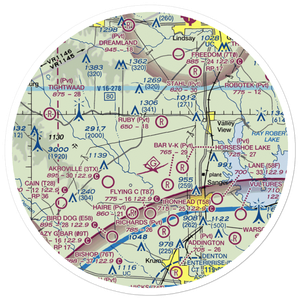 Bucker Field (TE39) VFR Sectional Sticker (30 mile)