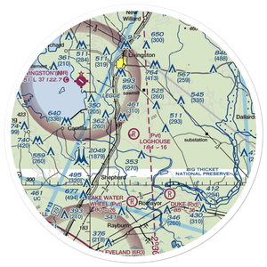 Loghouse /Stol/ STOLport (TE38) VFR Sectional Sticker (30 mile)