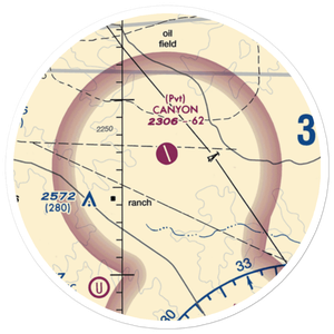 Canyon Ranch Airport (TE37) VFR Sectional Sticker (20 mile)