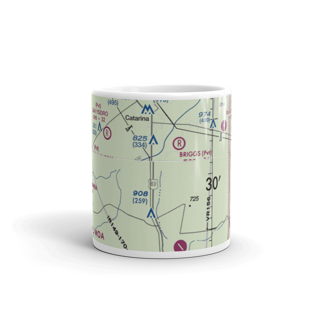 Harrison Piloncillo Ranch Airport (TE27) VFR Sectional  Mug 