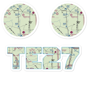 Harrison Piloncillo Ranch Airport (TE27) VFR Sectional Sticker Pack