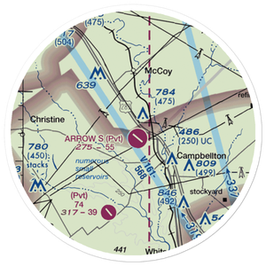 Arrow 'S' Ranch Airport (TE26) VFR Sectional Sticker (20 mile)