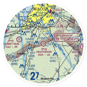 Heathrow Airport (TE17) VFR Sectional Sticker (20 mile)